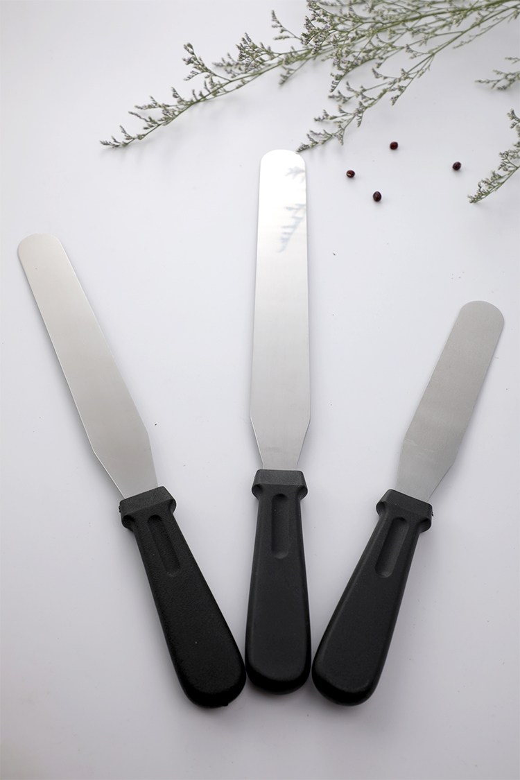 烘焙工具 6寸8寸10寸不锈钢奶油抹刀刮平刀蛋糕铲刀抹平刀脱模刀 曲款