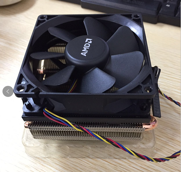 amd锐龙棱镜风扇原装散热器r95900x5950x5600x3900x铜管黑色am4铝扇