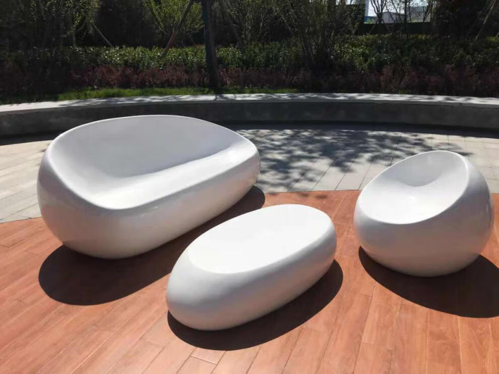 商场玻璃钢休闲座椅蛋壳沙发坐凳办公家具椅户外广场简约休息椅 支持