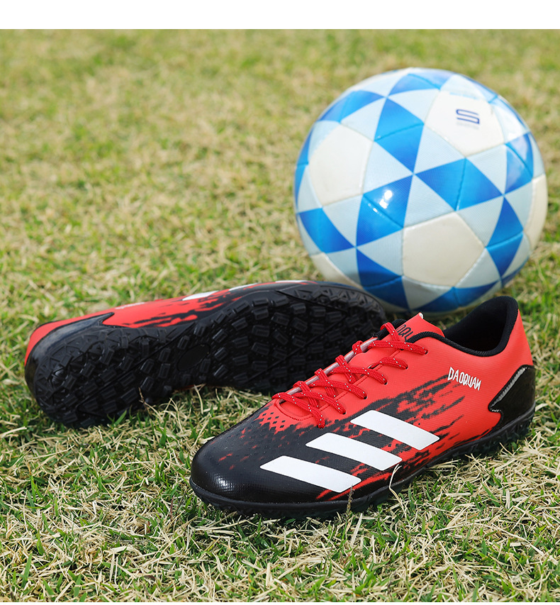 空军一号aj足球鞋男低帮碎钉中小学生青少男比赛训练鞋ag人造草地