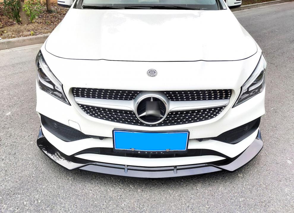 奔驰新cla前唇cla200改装c260l装饰c200l包围前铲e改装 【前铲】哑