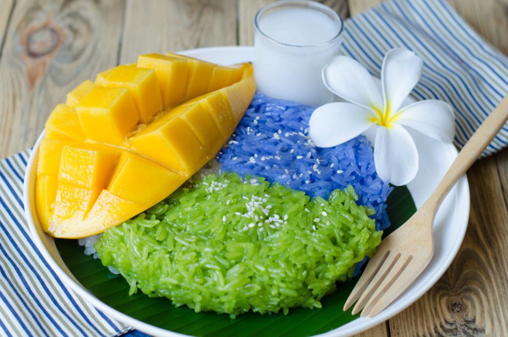 芒果糯米饭套餐泰国经典小吃金利莲糯米甜品送教程好吃容易做 泰皇白