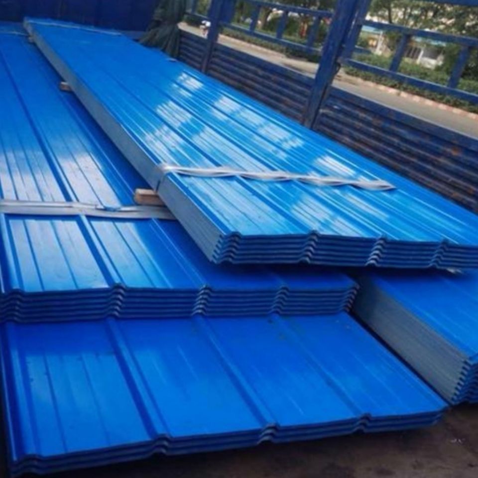 彩钢瓦彩钢板铁皮瓦简易房临时工棚雨棚瓦雨搭钢结构工程瓦厂房瓦05