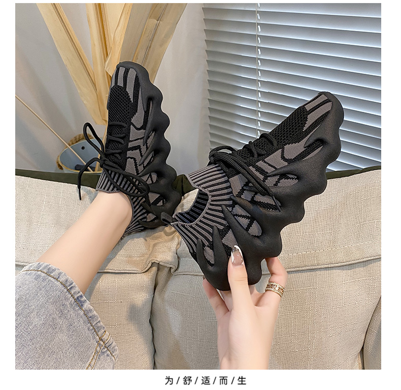 浪莎langsha运动饺子鞋女春秋2022年新款网红ins潮百搭八爪鱼底系带