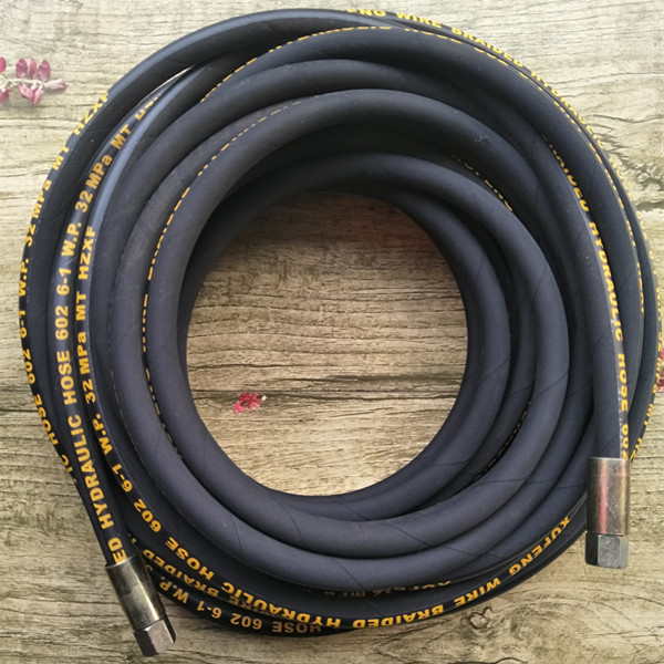 内双层钢丝高压水管超洁黑猫熊猫280/380型清洗机洗车机包布防爆 超