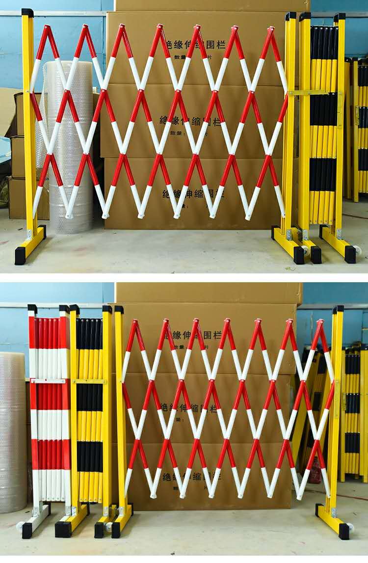 玻璃钢绝缘伸缩围栏道路施工电力安全临时围挡户外移动防护隔离栏128