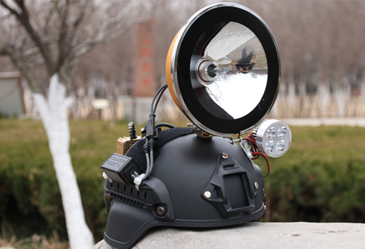 黄金眼强光疝气灯狩猎超亮头盔户外钓鱼头戴探照灯夜钓氙气灯黑金调焦