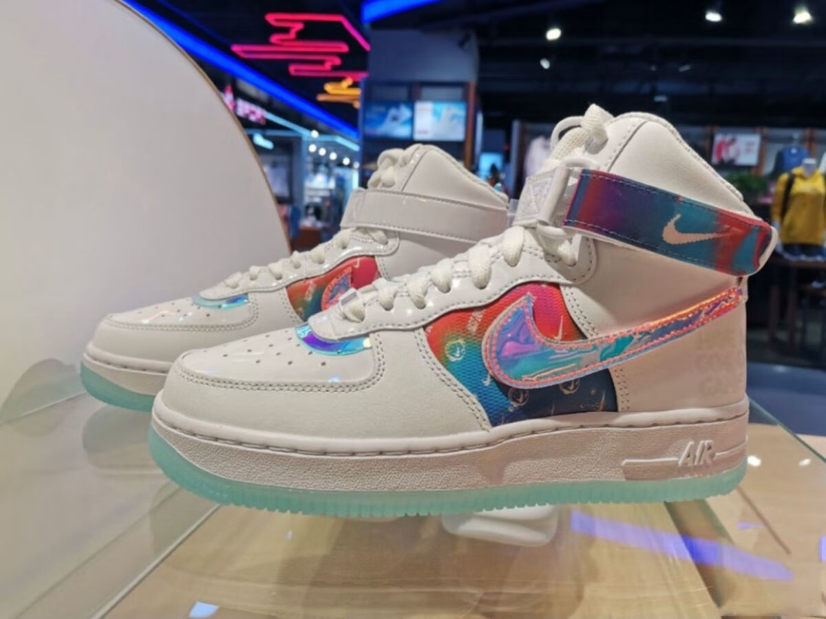 莆田纯原af1空军一号电竞滑板鞋电玩像素白镭射男女鞋do708501120电竞