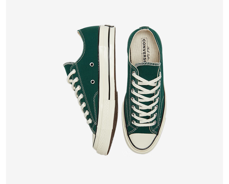 匡威(converse)旗舰官方店 1970s低帮秋冬复古帆布鞋丛林绿168513c