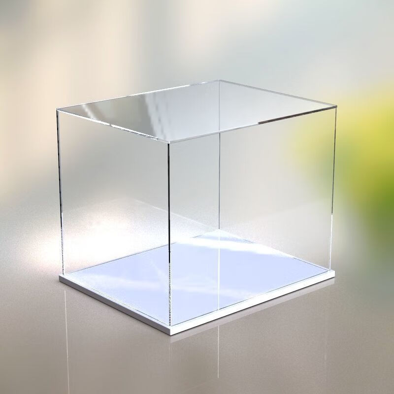 手办亚克力展示盒亚克力高透明模型盒子防尘展示罩定制黏土玩具收纳