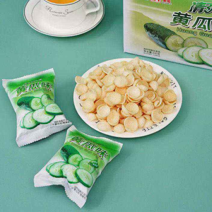 清爽拍黄瓜零食黄瓜味膨化食品薯片办公室休闲8090后校园儿时回忆清爽