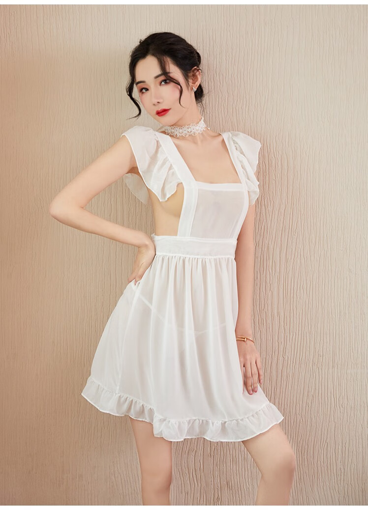 女朴透明网纱角色扮演致服诱或 黑色【图片 价格 品牌 报价】-京东