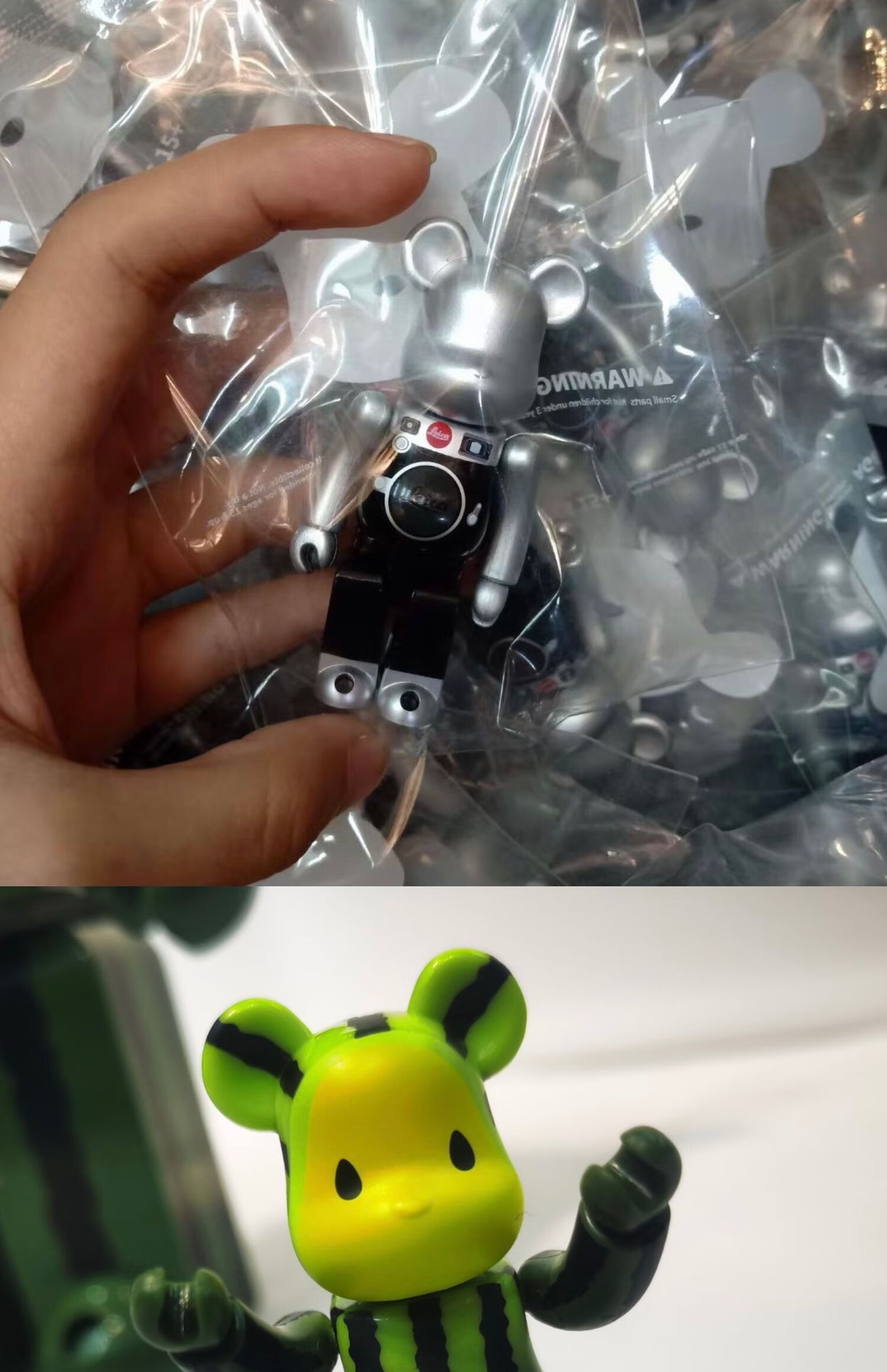 暴力熊手办 暴力熊积木熊潮玩盲盒梵高星空小号手办公仔摆件sn7290