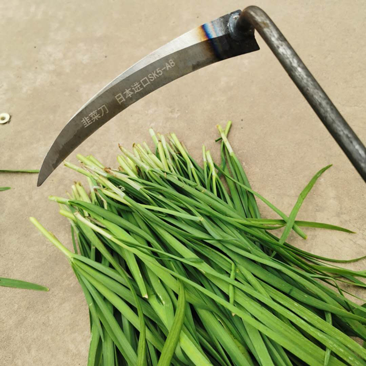割韭菜专用小镰刀小号割刀子除草月牙锄迷你家用工具挖野菜蔬菜刀锰钢