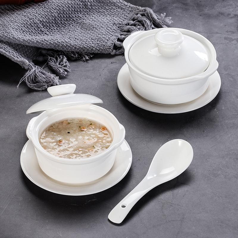 蒸鸡蛋羹碗 蒸蛋盅双耳带盖宝宝小号可爱水蛋家用蒸鸡蛋羹陶瓷蒸蛋碗