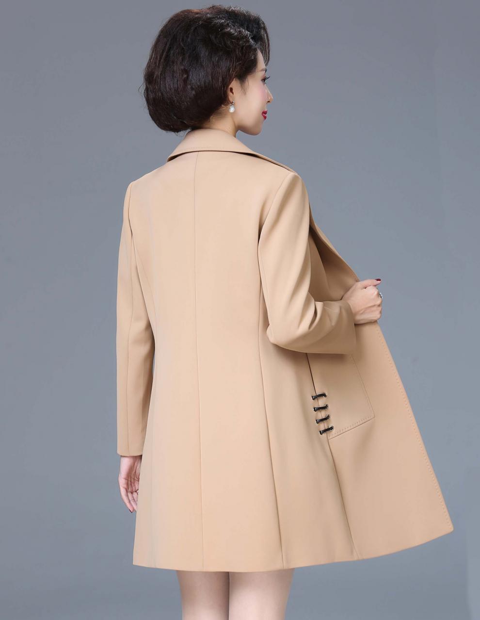 皮尔卡丹重磅轻奢品牌皮尔卡丹重磅高端大气风衣女中长款2020年秋冬