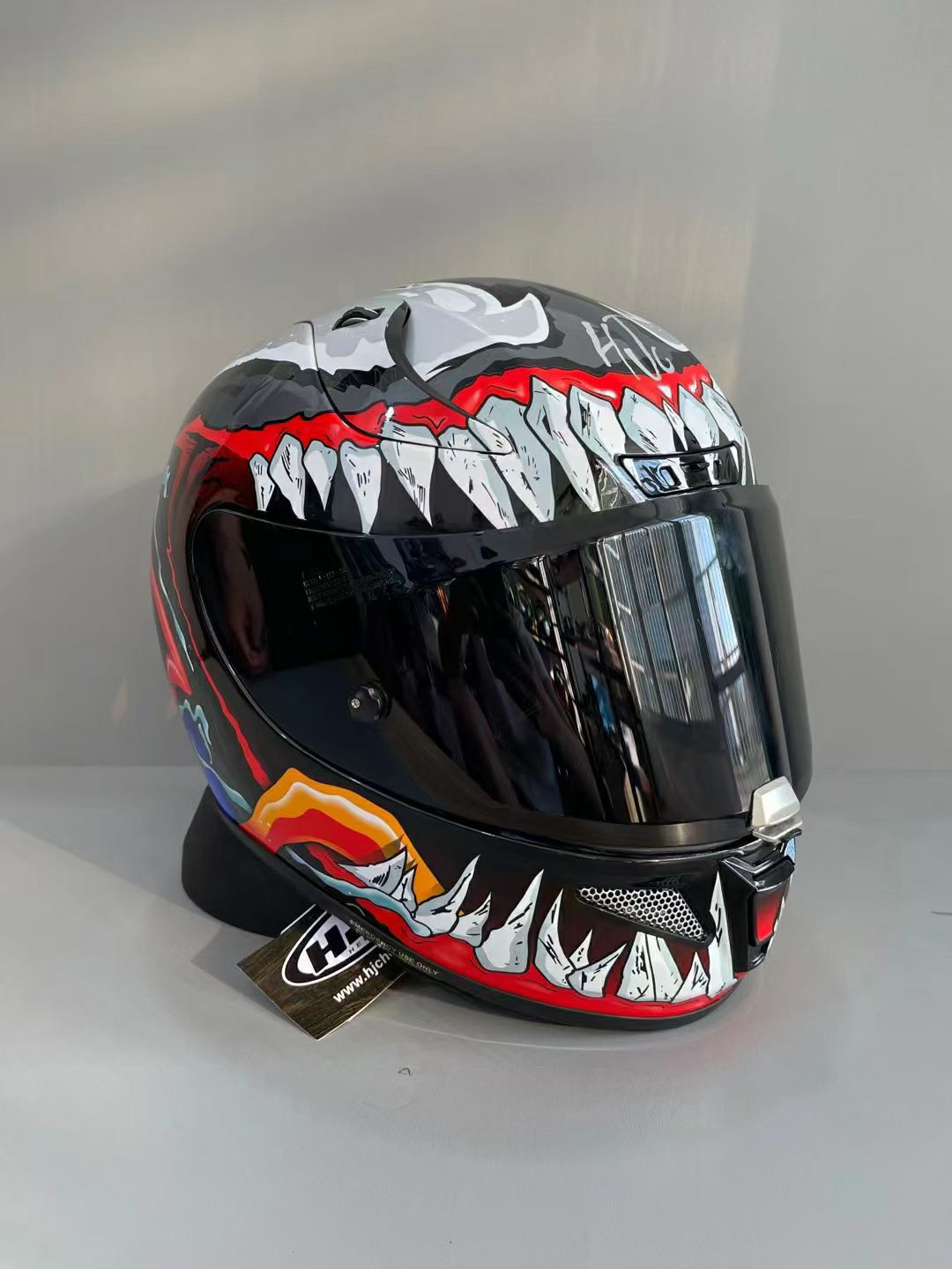 适用于毒液小丑蝙蝠侠醒狮魔爪摩托车头盔全盔毒液国产毒液二代m5255