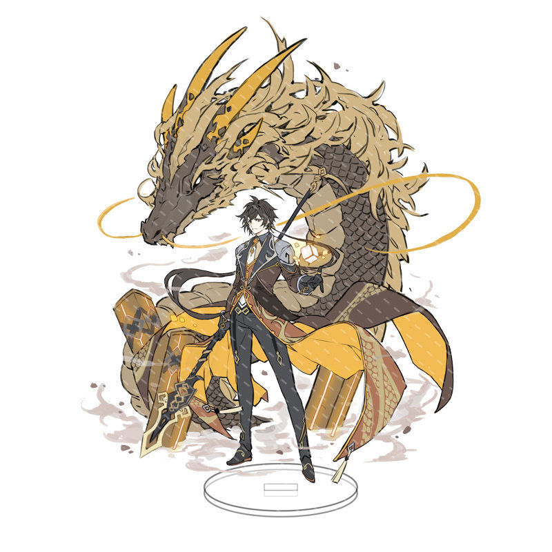 原神立牌游戏周边钟离科晴二次元动漫亚克力摆件生日礼物钥匙扣 七七