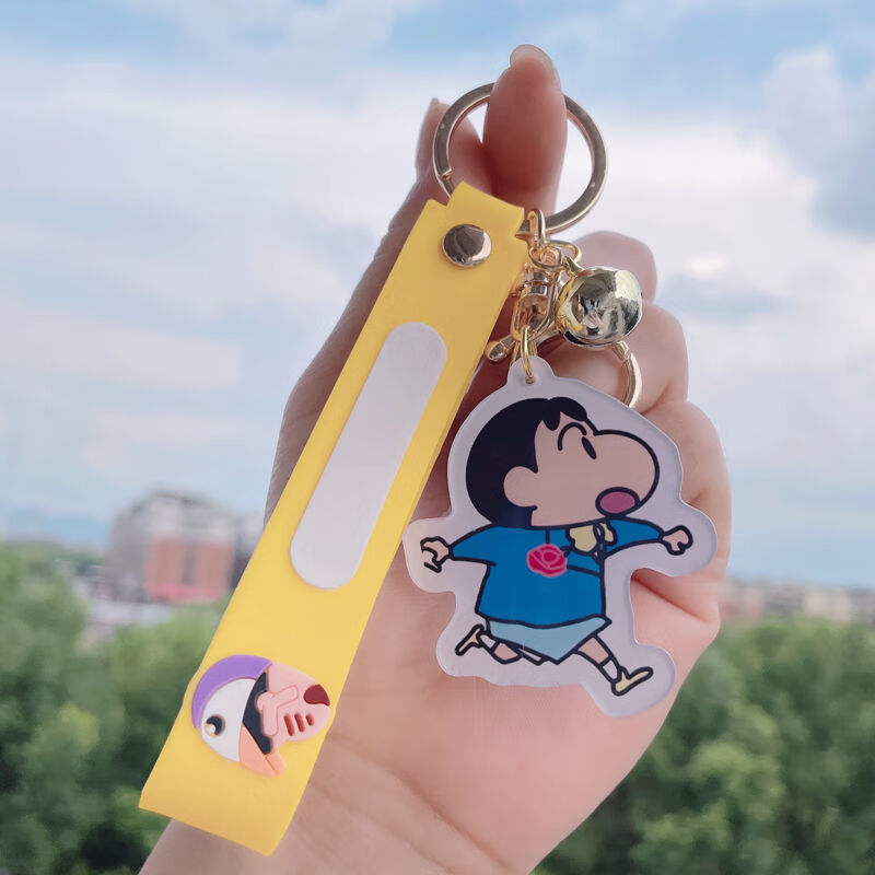 hnxc新品蜡笔小新挂件可爱蜡笔小新头像情侣亚克力挂件男女小清新包包