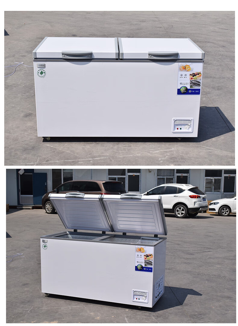商用卧式冰柜 冻肉雪糕速食保鲜冷冻柜 超市便利店小卖部低温冰箱