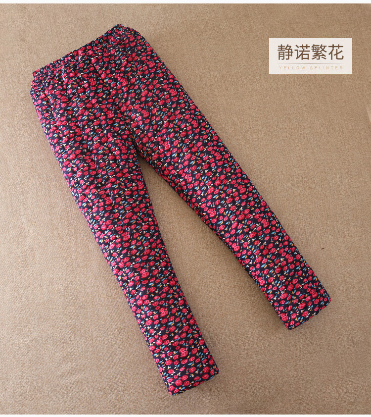雪中飞官方同款中老年人保暖裤女加绒加厚纯棉花手工棉裤女冬季加厚