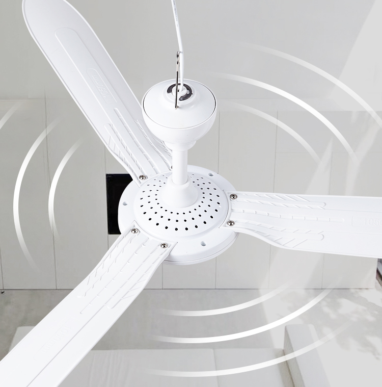 松下panasonic吊扇家用大风力静音客厅餐厅卧室床上三叶吊式塑料工业