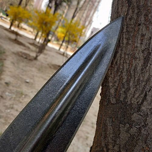 枪头长矛霸王枪未开刃矛头扎枪全钢一体一个新款矛头加12米进口硬木柄