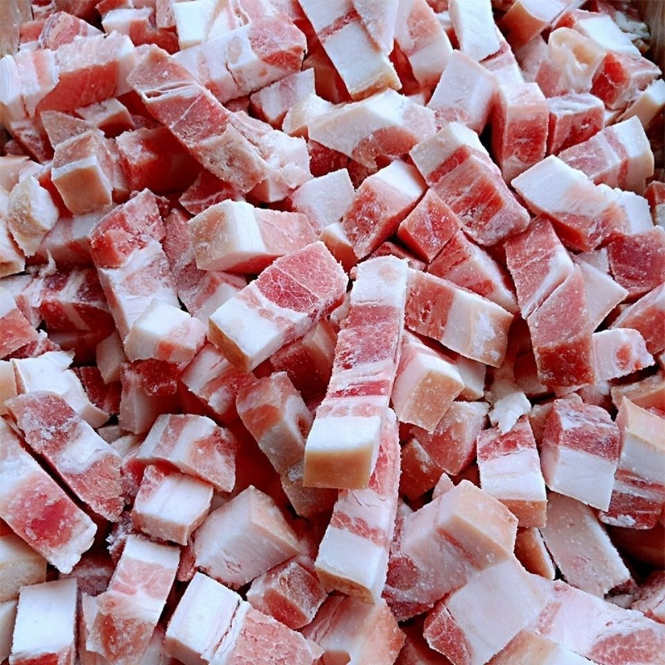 新鲜冷冻五花肉块五花肉片干净免切五花肉块调理批发 精选五花肉片 4