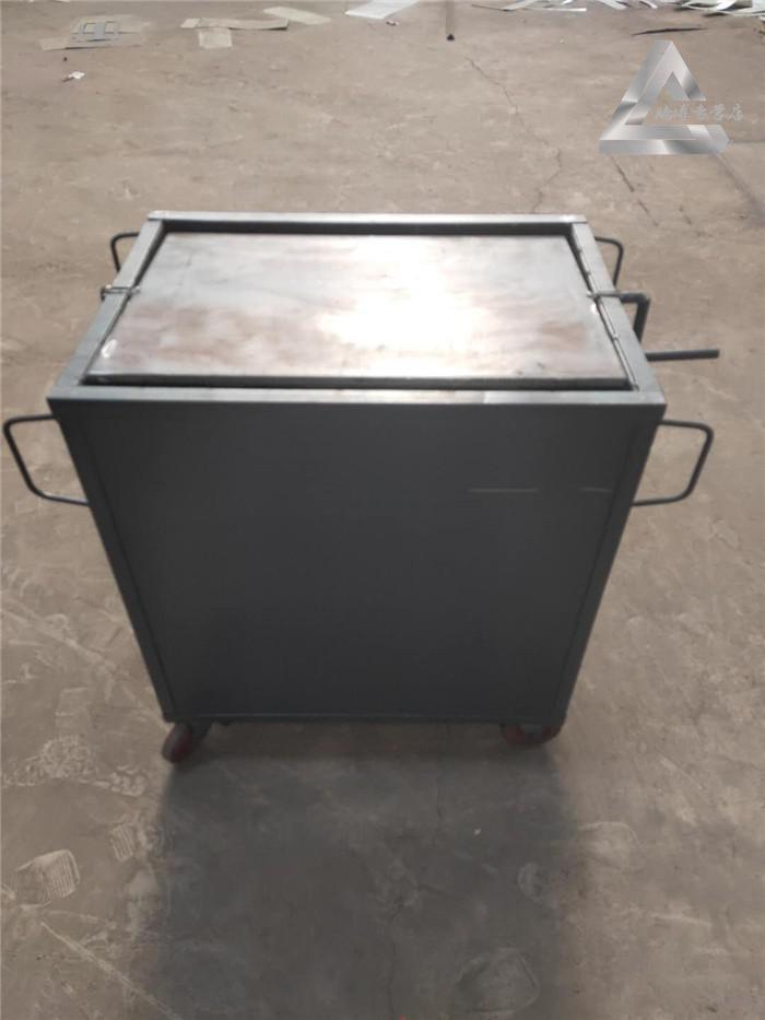 商用燃气火排烧饼炉子武大郎芝麻饼肉夹馍抽屉翻转炉子 灰色方翻板