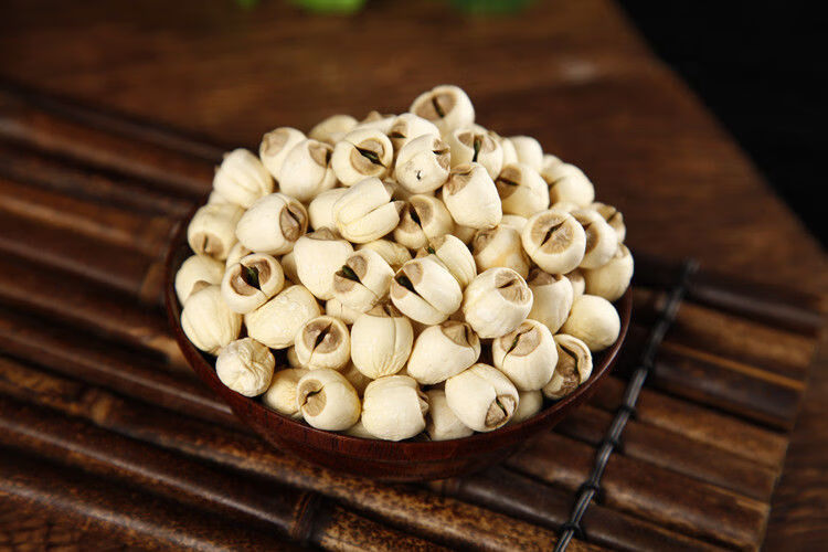 江西广昌去芯白莲子无硫农手工无芯白莲新货带芯莲干货特产 带芯手工