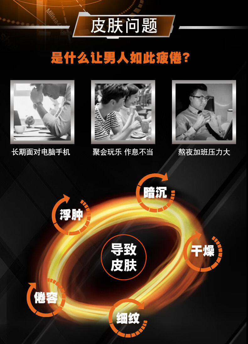 欧莱雅（LOREAL） 乳液男劲能醒肤露8重功效补水保湿面霜滋润护肤品套装学生男士冬礼物送男朋友礼盒 醒肤露50ml*2