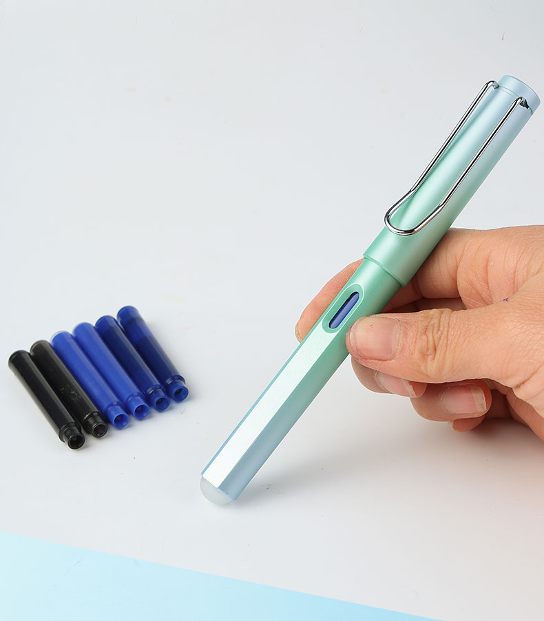 睿识热可擦钢笔墨囊50支小学生专用魔力擦墨囊晶蓝色墨蓝黑色墨水胆3.