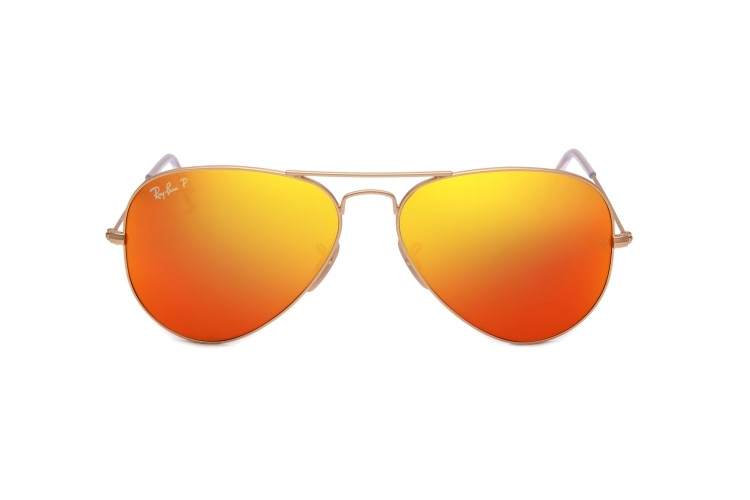 雷朋 偏光太阳镜男女款墨镜时尚镀膜遮阳眼镜 橙色 rb3025 p 112112