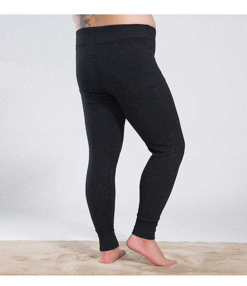 南极人胖子冬装大码男士羊毛裤加肥加大针织保暖裤肥佬加厚秋裤胖人