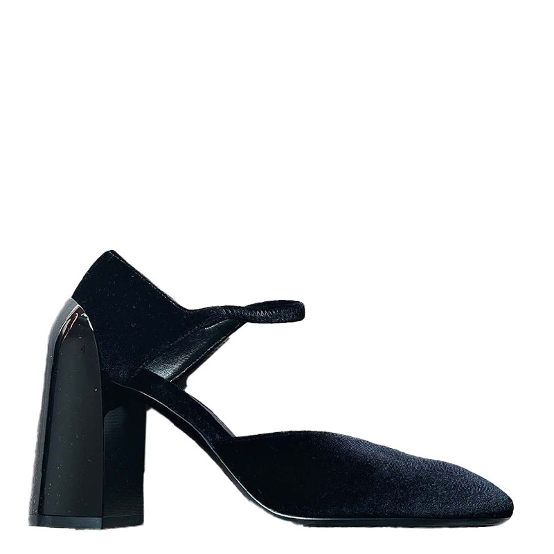 【特价】hermes爱马仕女士黑色高跟鞋 正品舒适女鞋 黑色系 35【图片