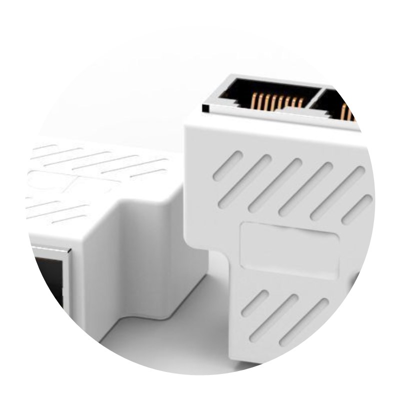 分线盒网线网线一分二转接头分线器网络线带盒对同时连接上网宽带三通