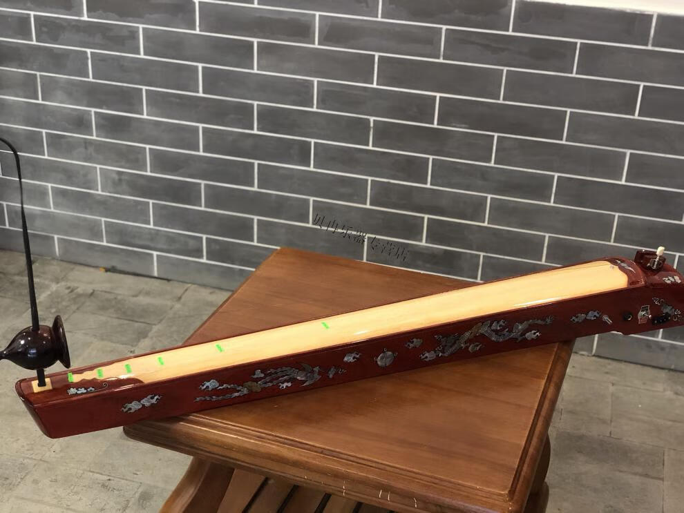 独弦琴龙纹图案初学舞台型越南乐器含拾音器(需自备扩音器) 红色