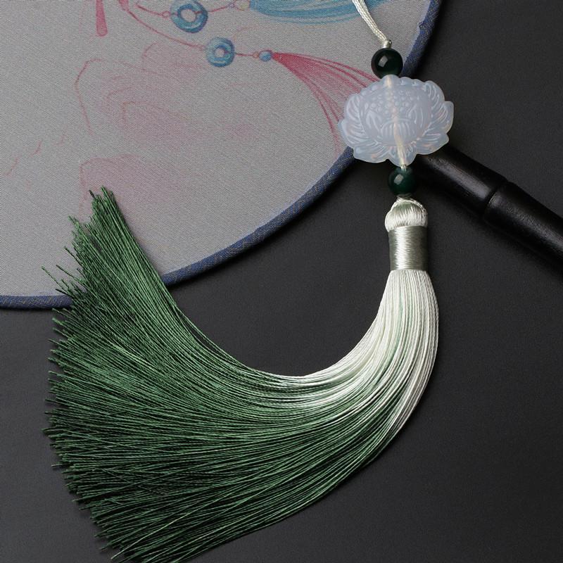 剑穗 古风双面莲花渐变流苏穗子吊穗中国风配饰品挂件扇坠汉服压襟