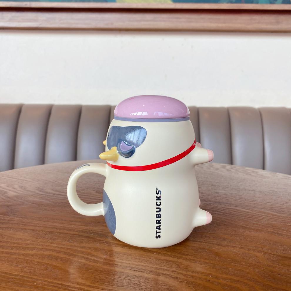 星巴克杯子2021新年牛年舞狮开运老鼠锦鲤生肖打鼓咖啡马克保温杯