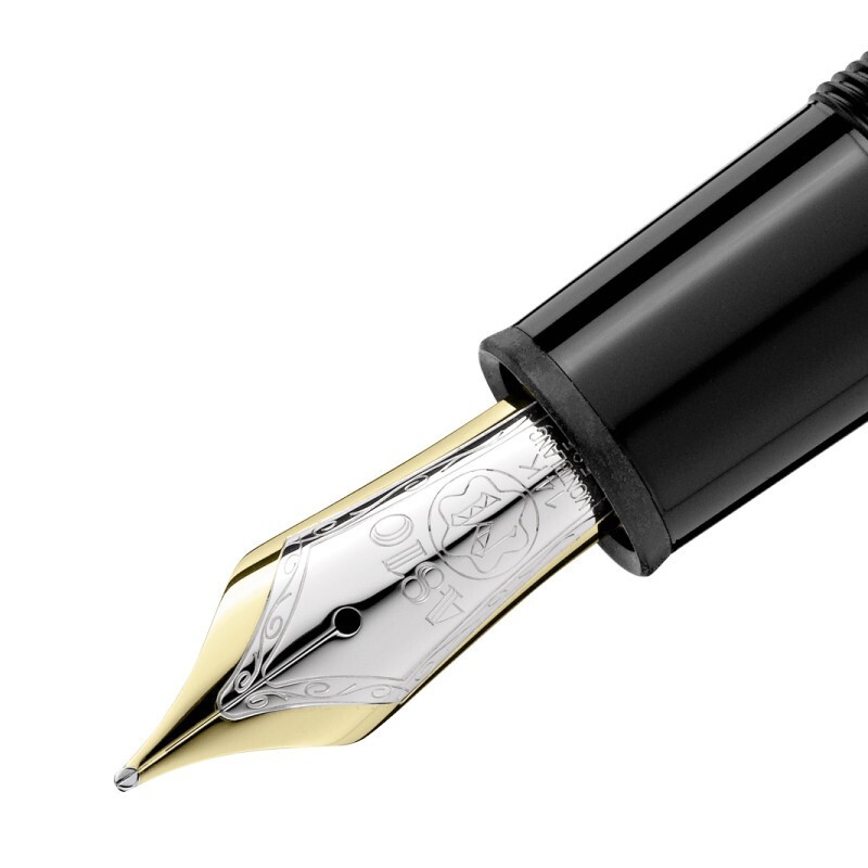 万宝龙montblanc大班系列镀铂金豪华款146墨水刚笔ef尖