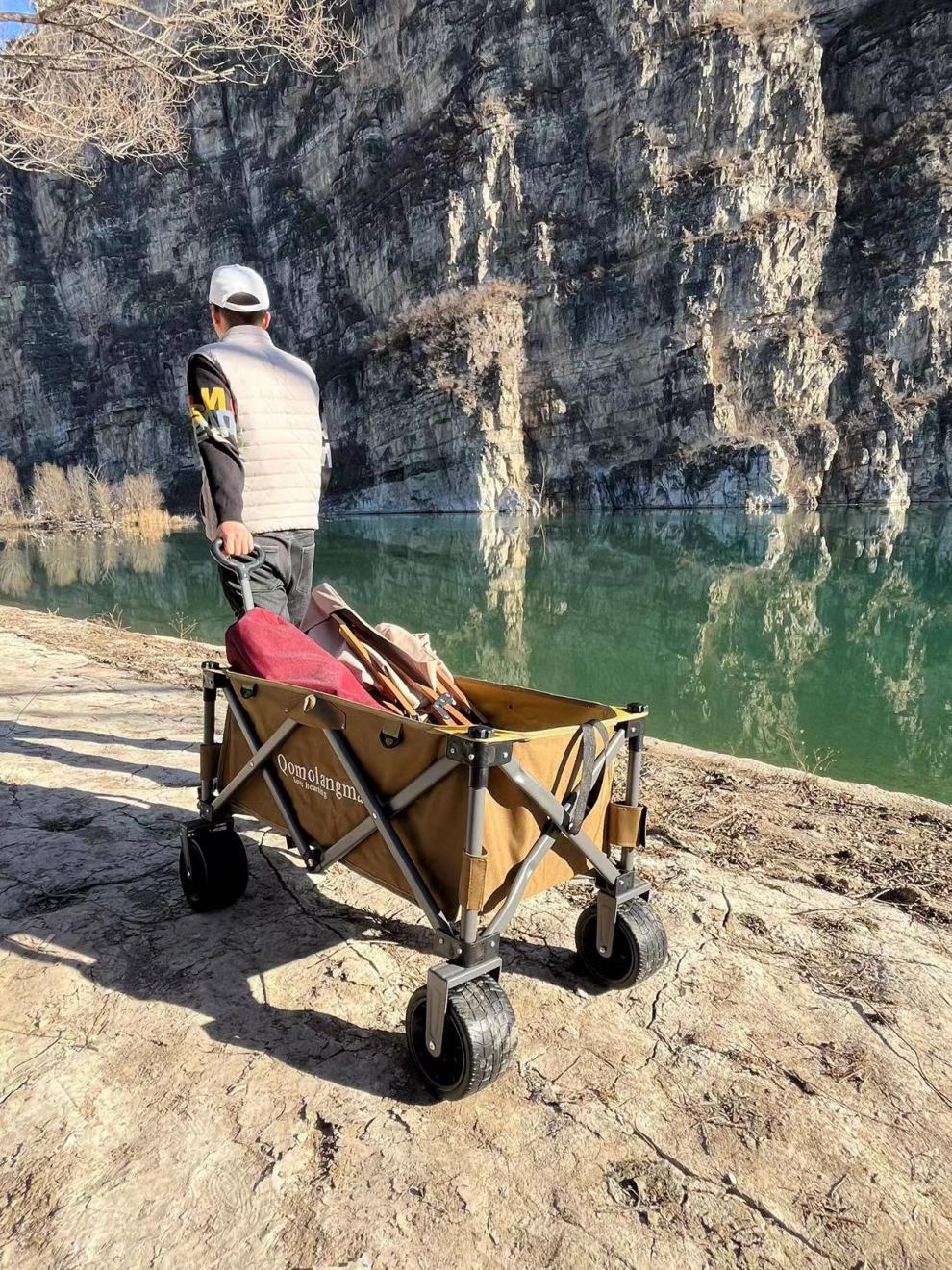 珠穆朗玛营地车qomolangma野餐露营推车手拉车可折叠户外野营拖车珠穆