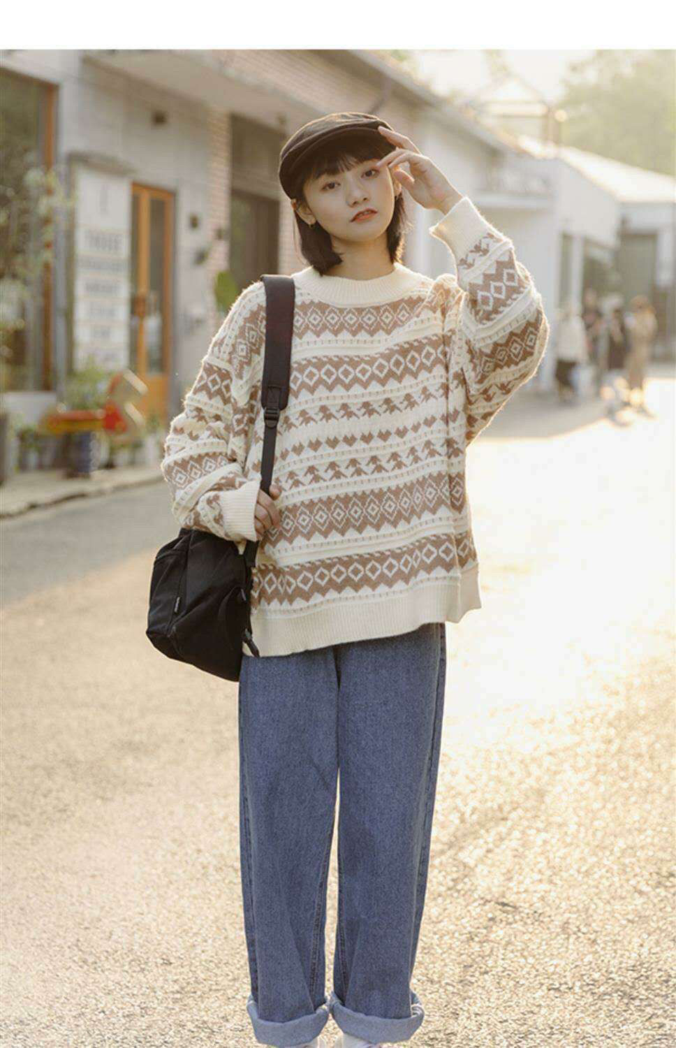 女装2020新款潮毛衣宽松慵懒女冬季百搭文艺复古日系学生外穿内搭my