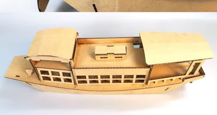 纸箱纸质幼儿园学生手工作业制作diy建筑桥房屋子古城门楼塔模型 纸质