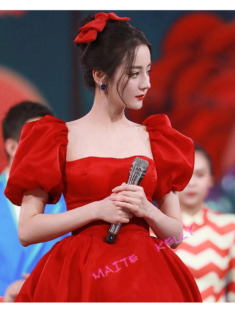 mtkly敬酒服新娘2022新款红色同款在逃公主迪丽热巴订婚结婚礼服女酒