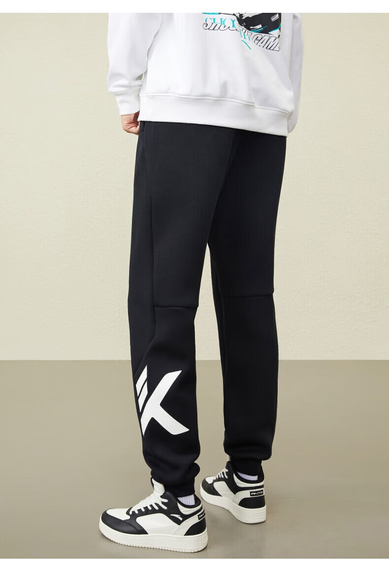 安踏(anta) 安踏kt裤丨卫裤男士运动裤冬季加绒宽松保暖收口束脚裤