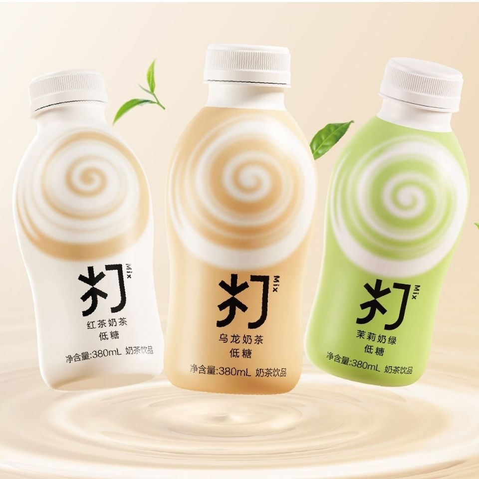 9折 农夫·山泉打奶茶380ml/瓶茉莉奶绿乌龙奶茶红茶奶茶 打奶茶三