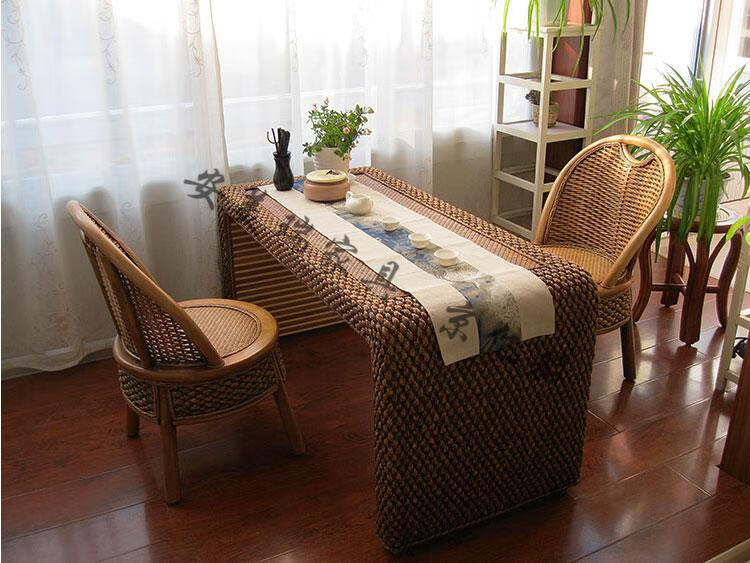 藤编藤椅茶几桌阳台简约茶桌椅组合小户型客厅家具小茶几功夫桌子