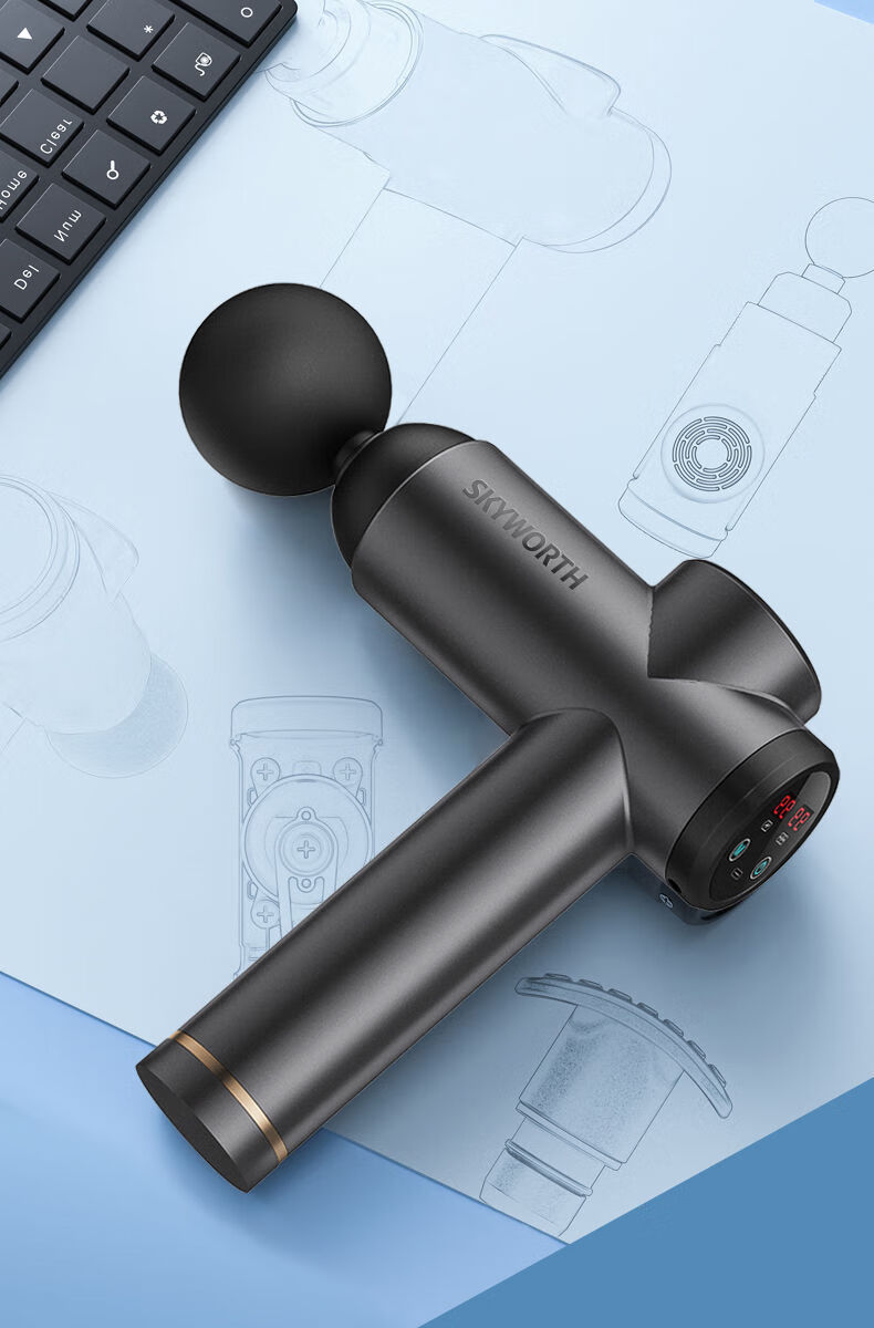 华为hilink运动创维筋膜枪多功能电动肌肉按摩枪健身锤震动解压仪翔宇