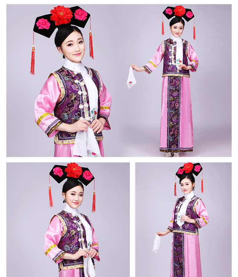 结盟者 清朝古装还珠格格服装满族旗服宫女后宫甄嬛传班服演出服春季