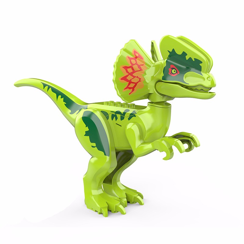 恐龙玩具兼容积木雷克斯恐龙大号侏罗纪公园世界2积木带声音动物霸王